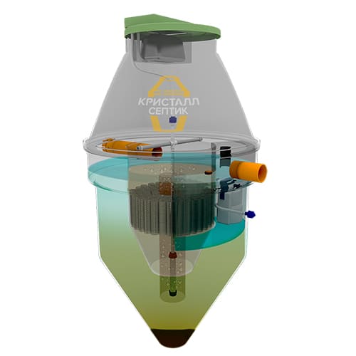 Устройство септика Кристалл